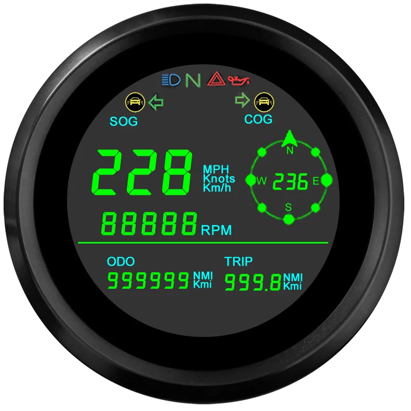 Compteur De Vitesse GPS HUD Pour Voiture - Affichage Tête Haute LED - KM/H MPH - Universel