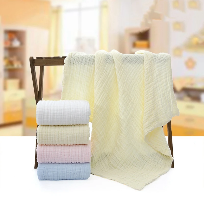 Горячая Распродажа 43*43 ''100% хлопок детское муслиновое банное полотенце одеяло 6 слоев детское одеяло