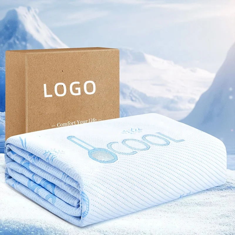 Vente en gros de housse de matelas imperméable fraîche 3D à air, à poche profonde de 20 cm à 53 cm, housse de matelas grand format (queen size) rafraîchissante