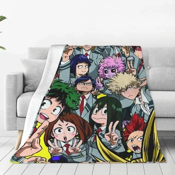 Boku No My Hero Academia Flannel Blanket Katsuki Midoriya Anime 