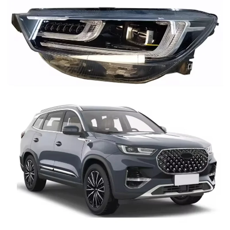 Hot Sale New Auto Parts Full  Headlight Lamp Plastic for Chery Tggo 8 Plus OEM J69-4421010 12V 25W