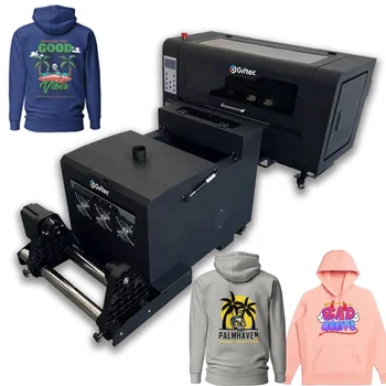 High Speed Commercial Direct To Film logo printing machine clothes Garment A3 A2 DTG DTF Printer For Textile Industry Tshirt