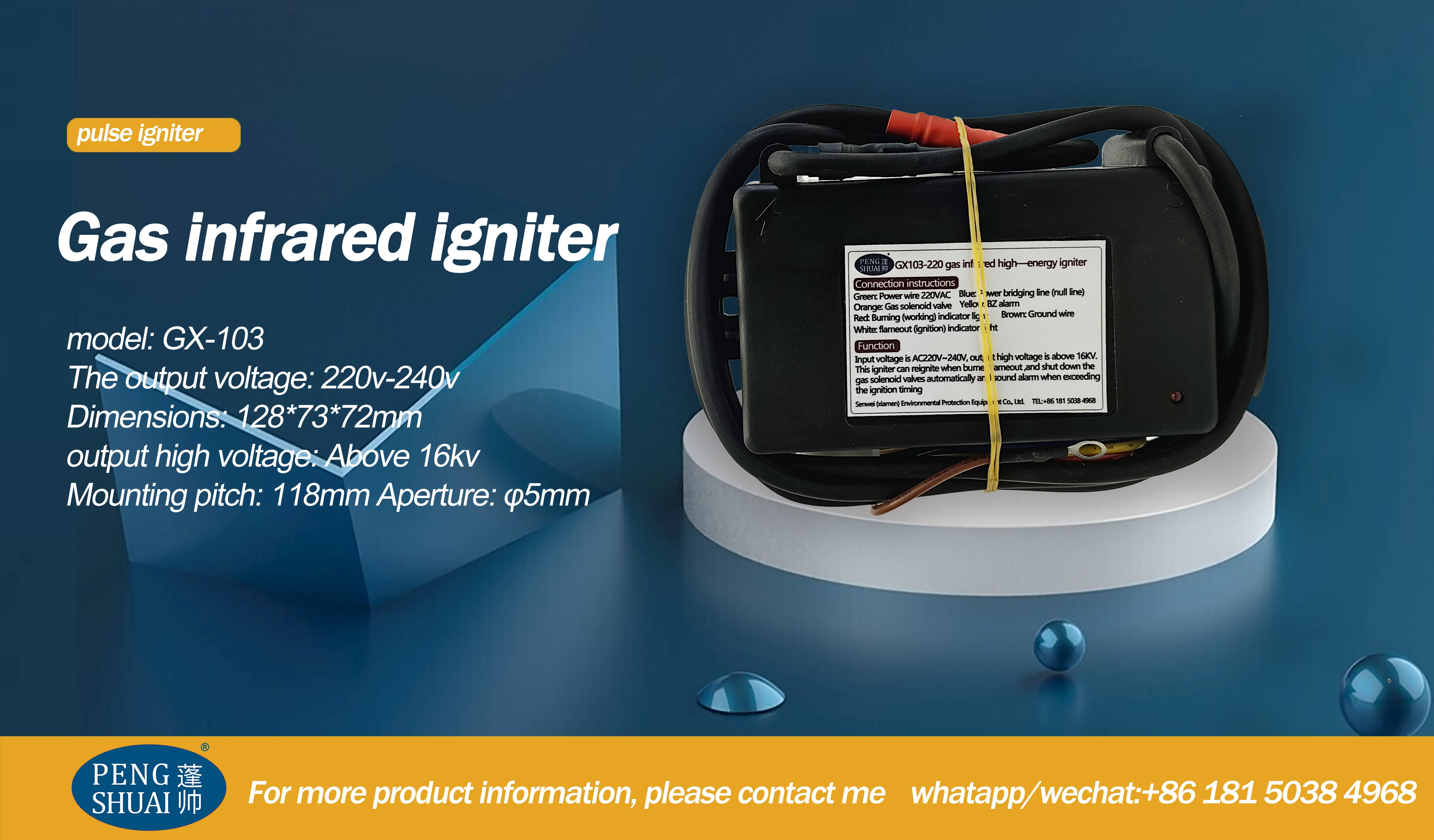 220vac Infrared Electric Pulse Sparker Igniter Circuit Board Gm103220