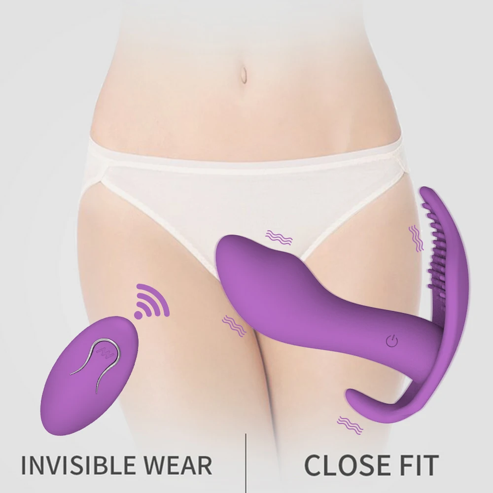 DELITE VIBES Wireless Remote Control Vibrator Panty Anal Multiple Dual g Spot Clitoris Wearable Double-ended Invisible Wear Fans