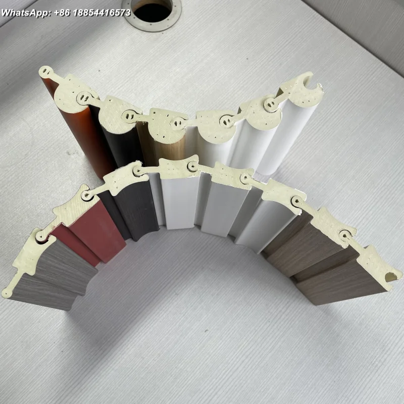 Bendable Half Round Cladding Wpc Flexible Wall Panels Fluted Wall Panel Decorate Curve Wall Circle Panel