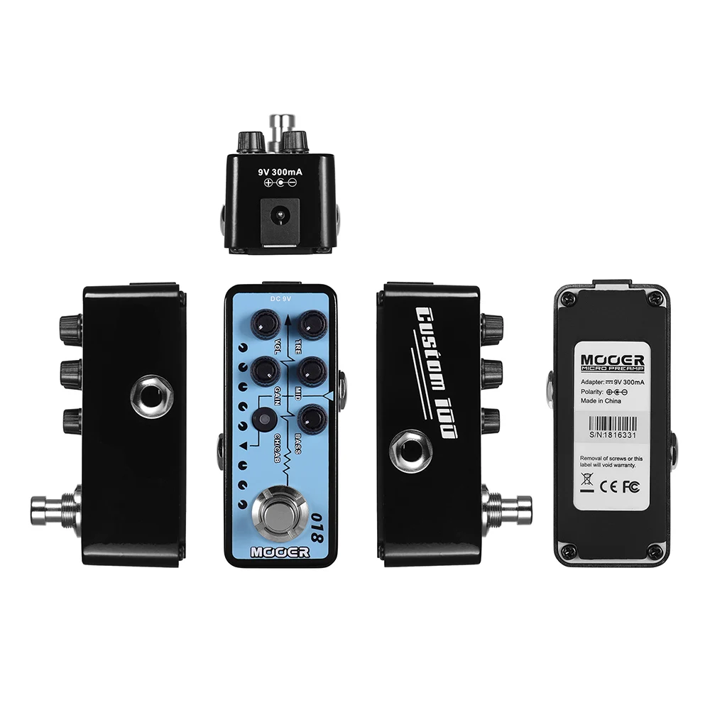 Mooer 018 Custom 100 Digital Channels 3 Band Pedal Guitar Music