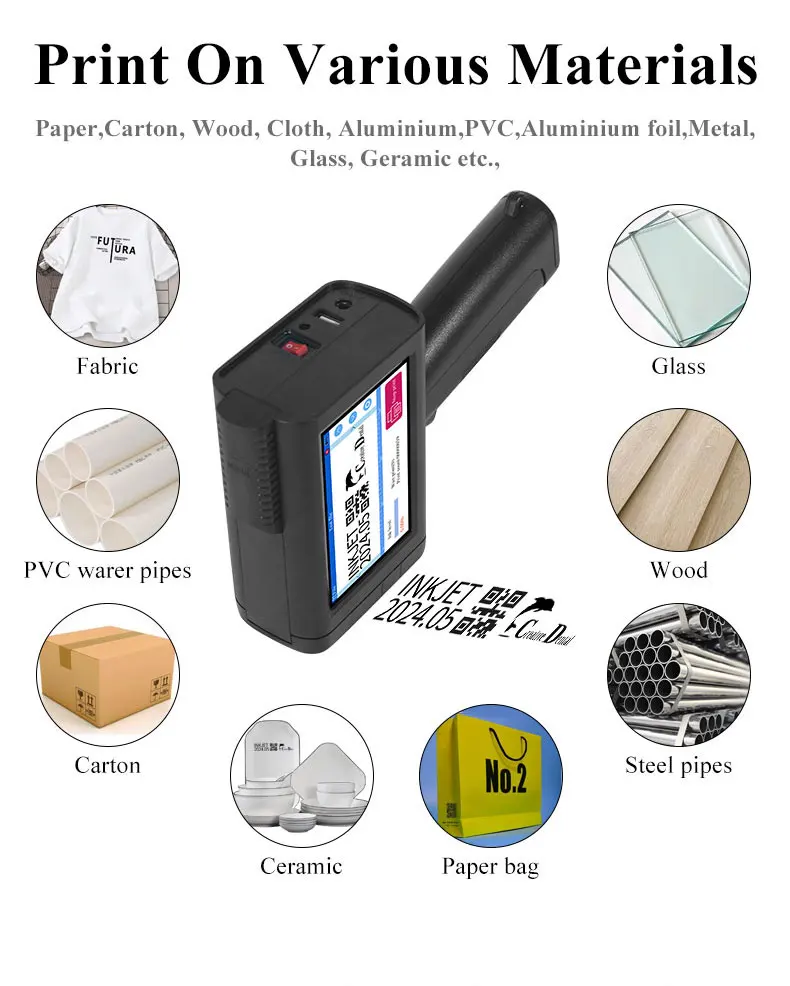 Portable Mini Handheld Inkjet Printer Coding Date Coding Machine ...
