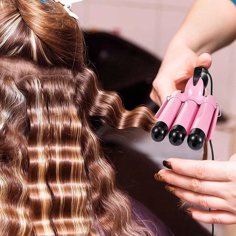 Rizador de Pelo con 3 Tubos de Cerámica 25mm Rizador de Pelo Para Cabello  Profesional, Plancha Rizadora Temperatura Ajustable para Rizar y Ondular el  Pelo. : Amazon.es: Belleza