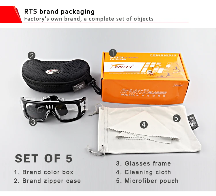 Custom Rx Adults Antishock Prescription Basketball Glasses Outdoor