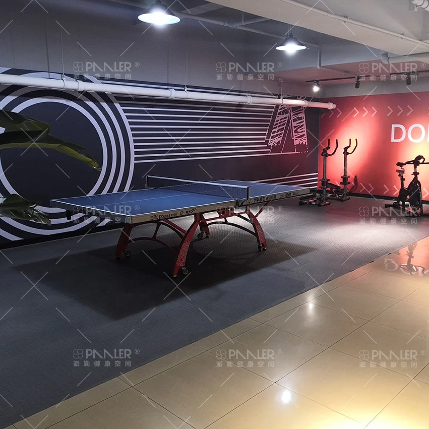 Interlocking 6MM PVC Vinyl Garage Floor Tiles Wear-Resistant Non-Slip Commercial Industrial Flooring for Workshop Warehouse Use