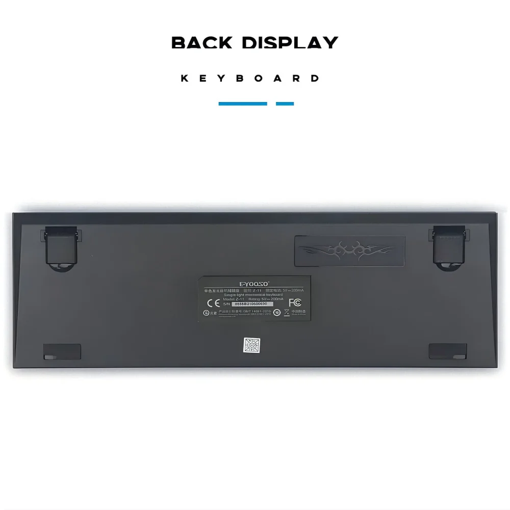 LOW  MOQ  LOGO Customize  Professional 61 Key LED Backlit Mechanical Gaming Keyboard USB Wired 60 Percent Mechanical Keyboard
