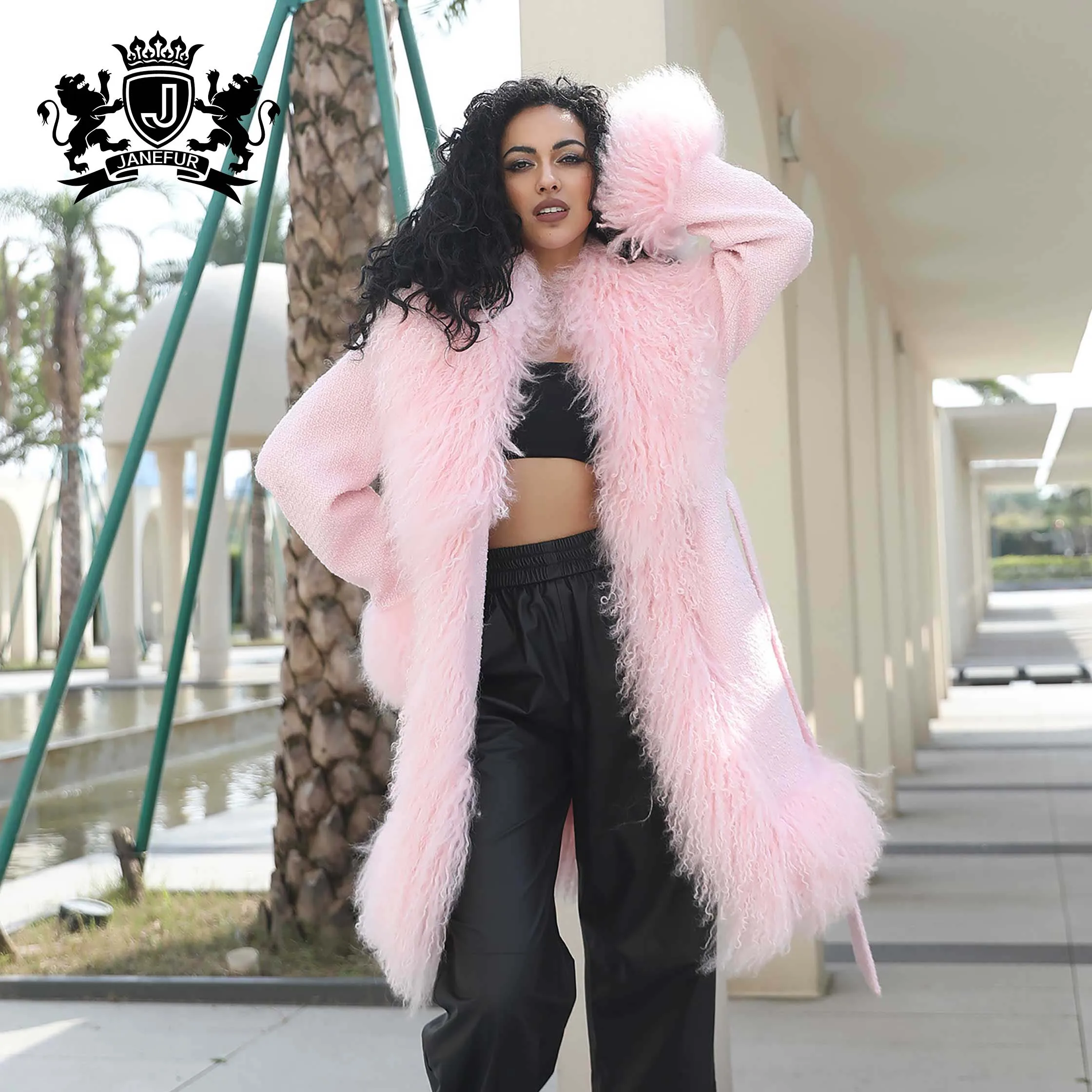 新品未使用　Leur Getter　ファーポンポンコート　モーヴピンク　ウール LeurGetterオンラインショップ (@leur_onlineshop) / Posts / X