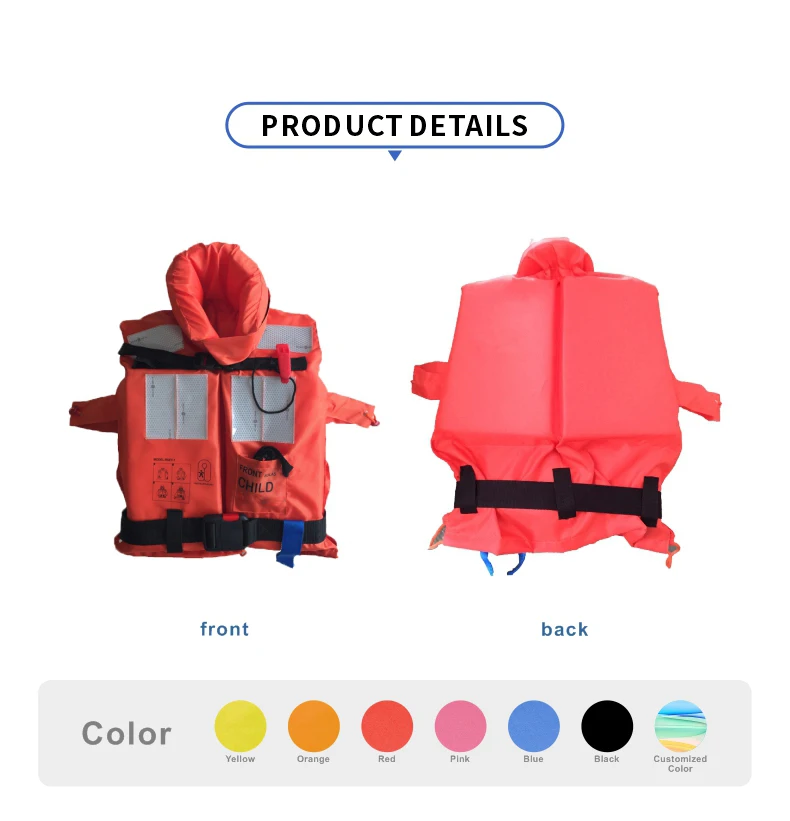 Ec Solas Marine Lifesaving Floating Lifejackets Children Work Life Vest 