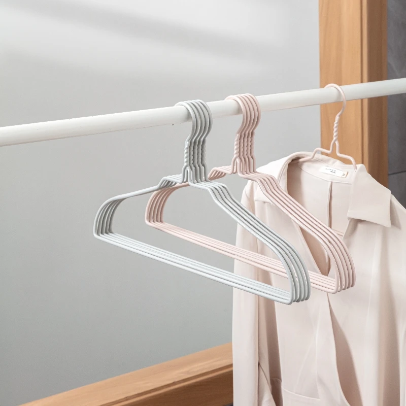 SOLELY 10PCS 15'' Plastic Anti-slip design Hanger Wrinkle-free for clothes