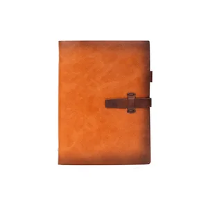 Custom Logo A5 A6 Vintage Business Hardcover PU Leather A5 Diary Notebook Journal Planner