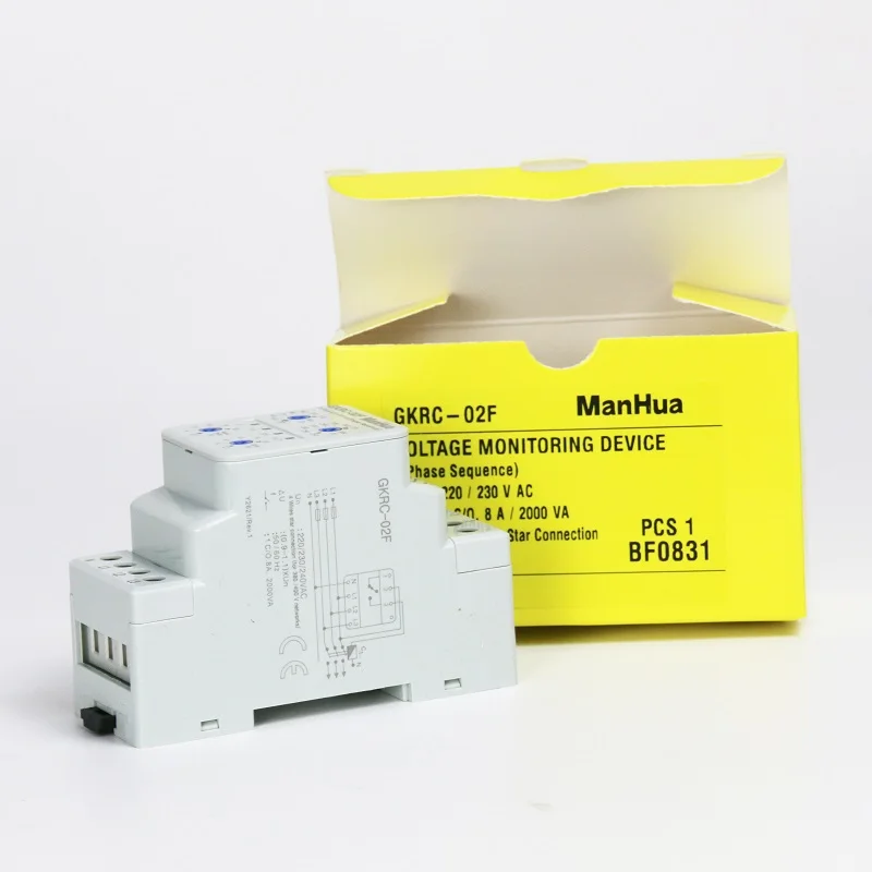 Manhua Gkrc02f Voltage Monitoring Phase Sequence Device Monitor Relay