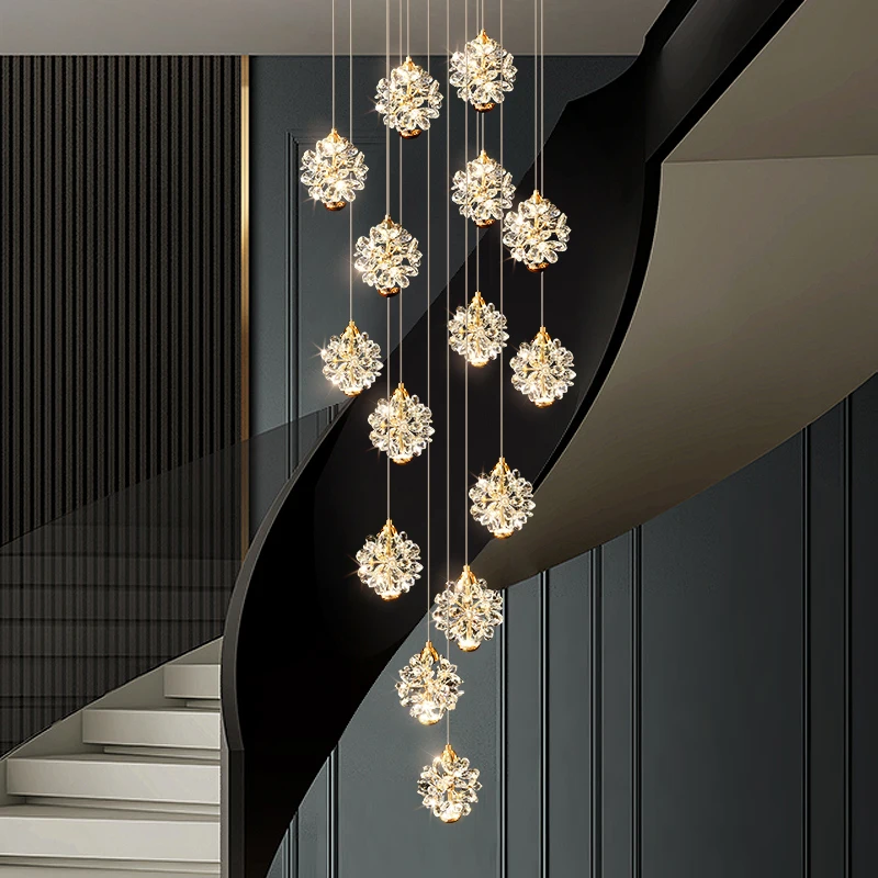 2025 Modern Luxury Living Room Pendant Lights - Villa Chandelier