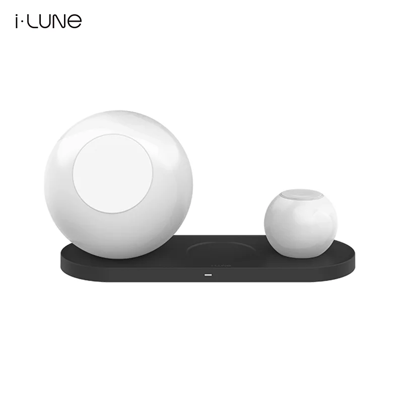 2022 Новое поступление Лидер продаж LUNE реальная magsafing 3in1 23 Вт светодиодные QI Беспроводное зарядное устройство-подставка и настроение лампа