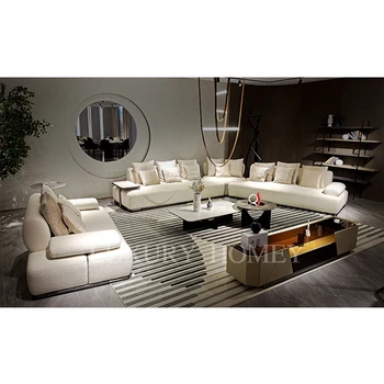 Designer L Sofa Set Modular Sofa Sofa Fabric Italian Modern Living Room Lounge Sectional Corner Luxury Designer Velvet Suede