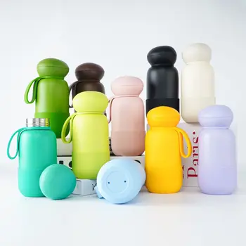 18oz Stainless Steel Thermal Isolated Water Bottle Silicone Straw Pocket Vacuum Kids Gift for Business for Children's Drinkware