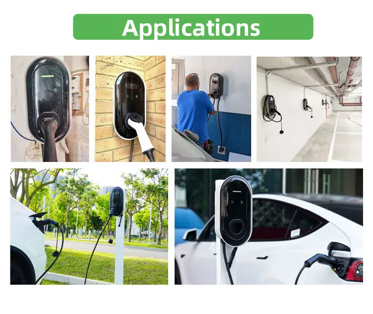 Custom Home Use Ev Charger Type 2 Wallbox 22kw 11kw 7kw Ac Evse ...