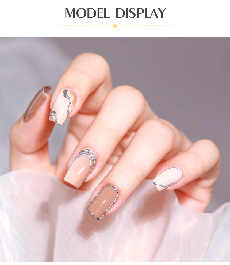 Nail Art Emboss Sculpture Carving Gel Private Label 3 Colors Metallic