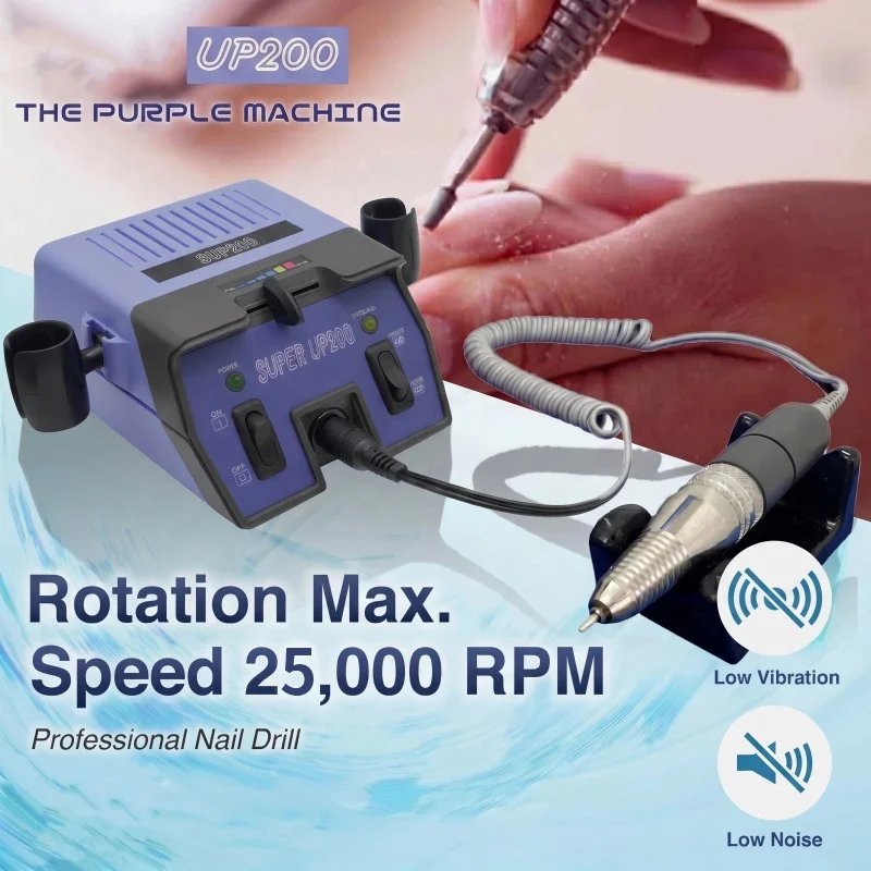 Beauty Salon Tools Manicure Machine Electric File Polisher Nail Polishing Sander G5 Handpiece UP200 Nail Drill