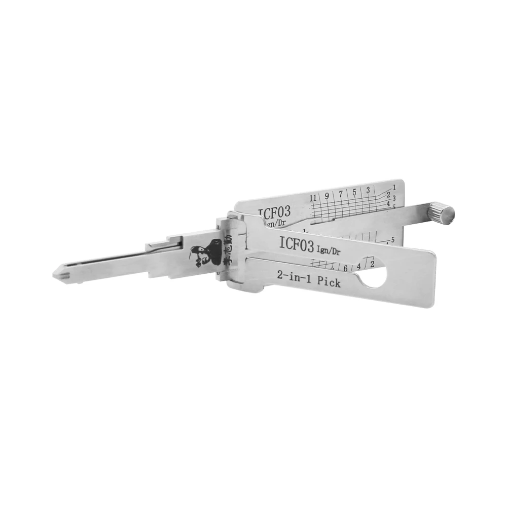 LishiLocksmithSupplies2-in-1LockPickCarDecoderfor2005-2011FordKugaICF03CarLockCylinder