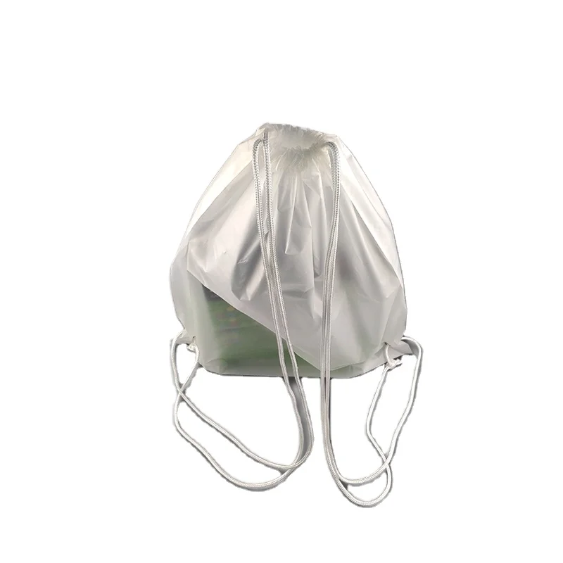 Custom Biodegradable Drawstring Bag For Shoes And Clothing Product Makeup Cotton Plastic Drawstring Bag