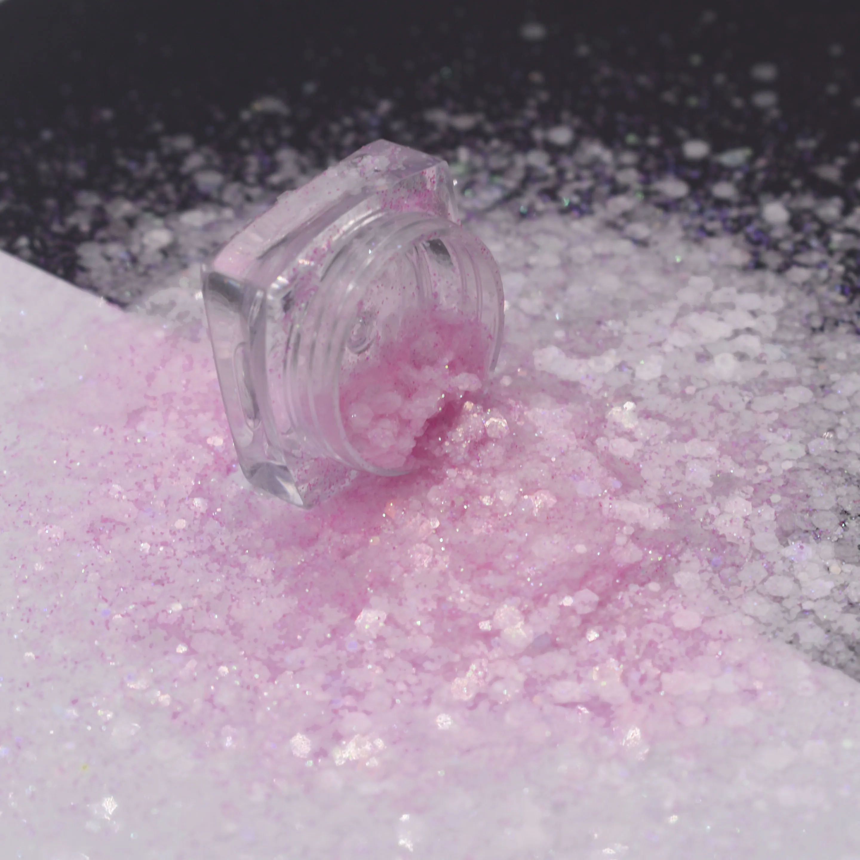 tb 9色混合粗涤纶凝胶指甲闪光粉1千克包装