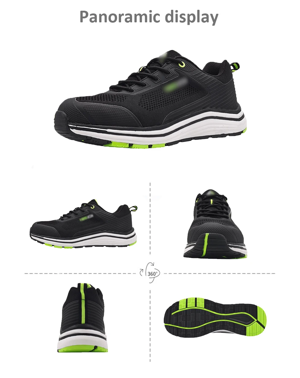 VITOSAFE Brand Anti-static Anti-slip Security Footwear Fly Knit Steel Toe Working Safety Shoes factory