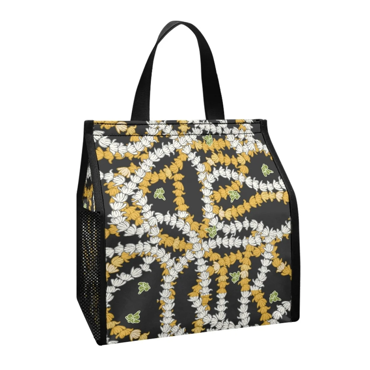 Распродажа сумка-холодильник с принтом модная Пасифика Aloha Hawaii Puakenikeni складная изолированная сумка сетчатой сумкой