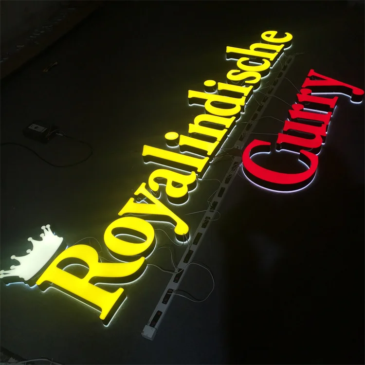 Custom Shop Sign Board Outdoor Business Advertising 3d Acrylic Led ...