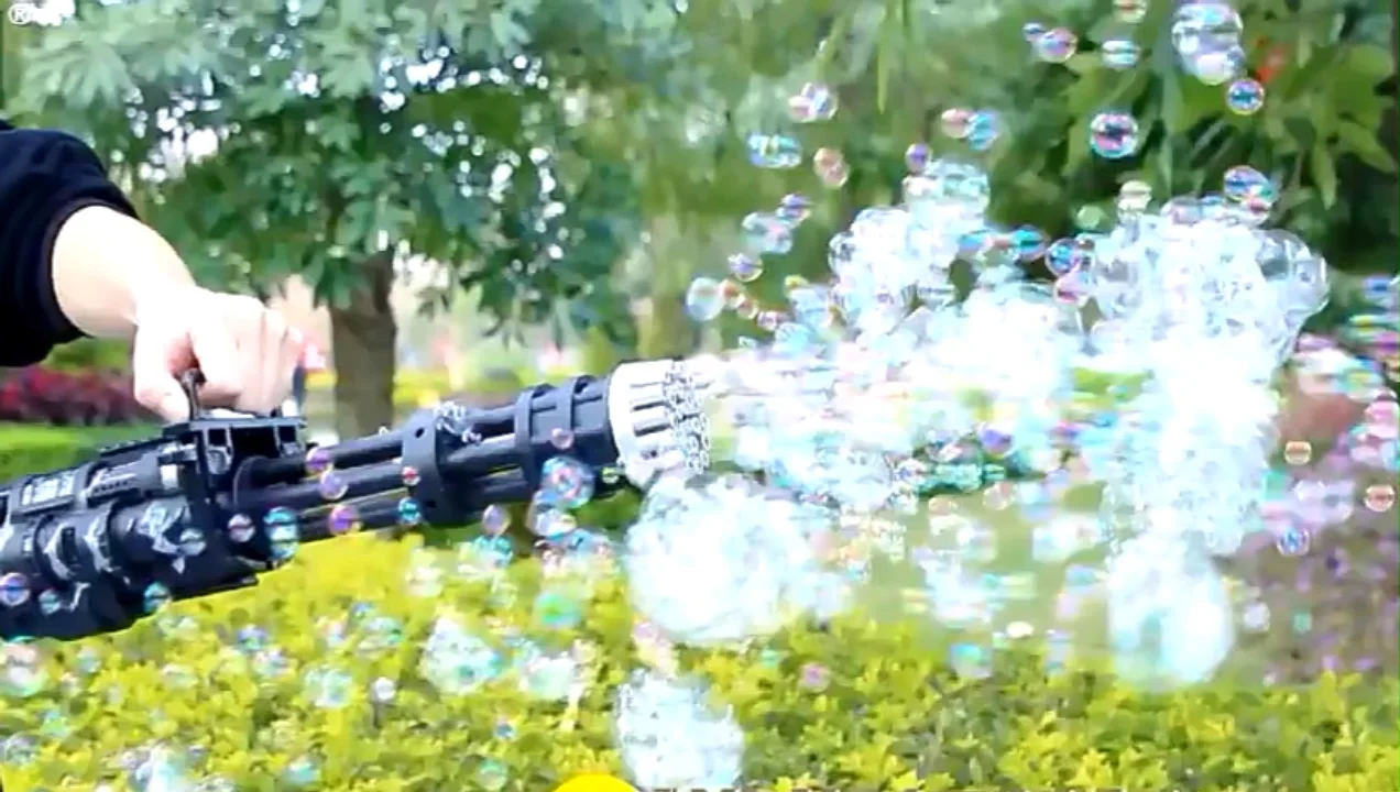 Hot Sale Tik Tok Bazooka Machine Toy Gun Porous Hand Held Summer