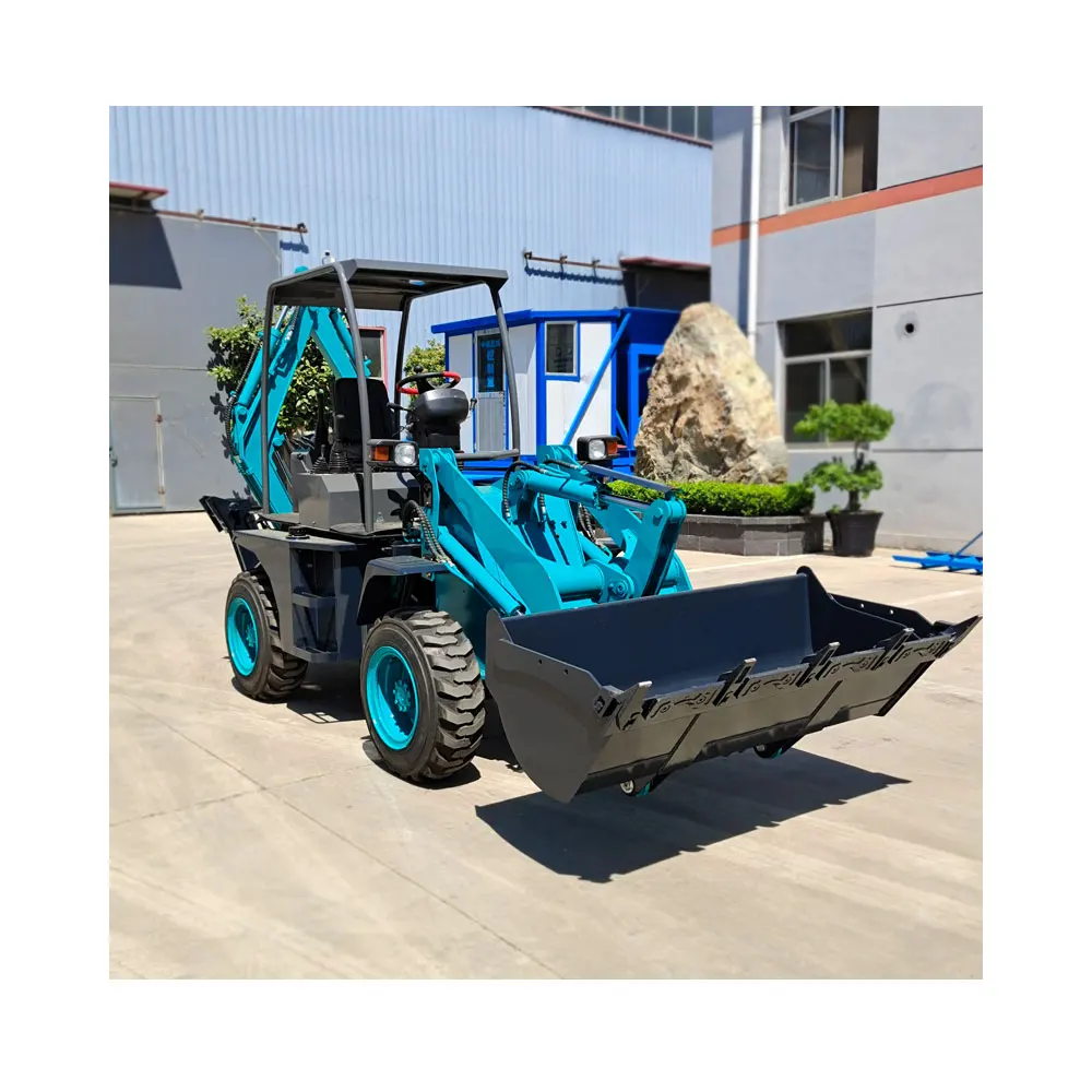 China New Backhoe Loader Excavator Cheap Equipment Heavy 4x4 Backhoes Loader