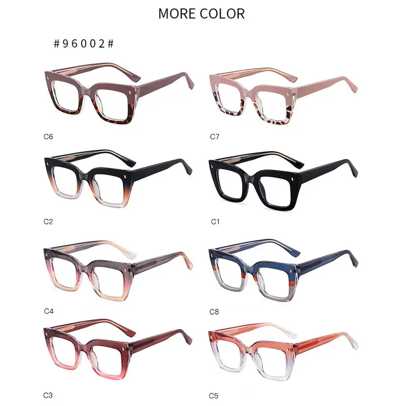 2024 Fashion Retro Reading Glasses Plate Anti Blue Light Blocking Readers  Fashion Lightweight Eyeglasses Women Men Metal Eyewear