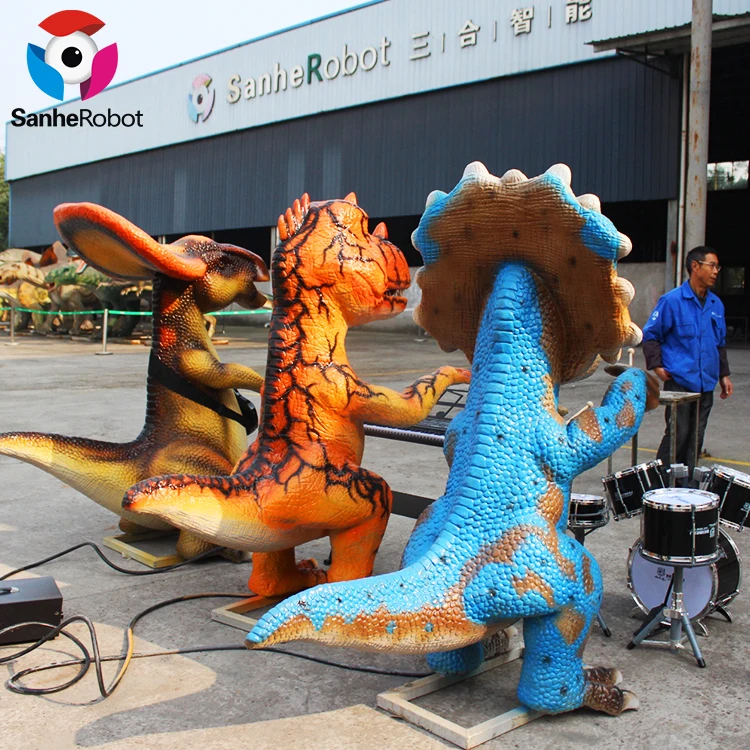 Animatronic Animated Interactive Dinosaur Music Band