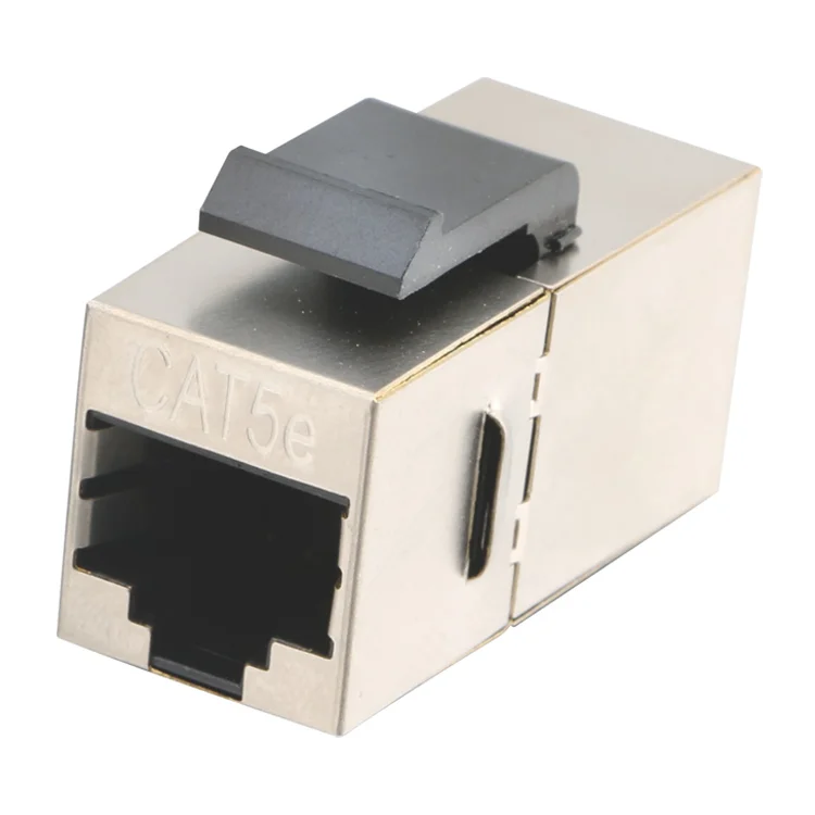 Keystone Jack Rj45 Stp Cat5e/ Cat6 Female To Female Inline Coupler Rj45