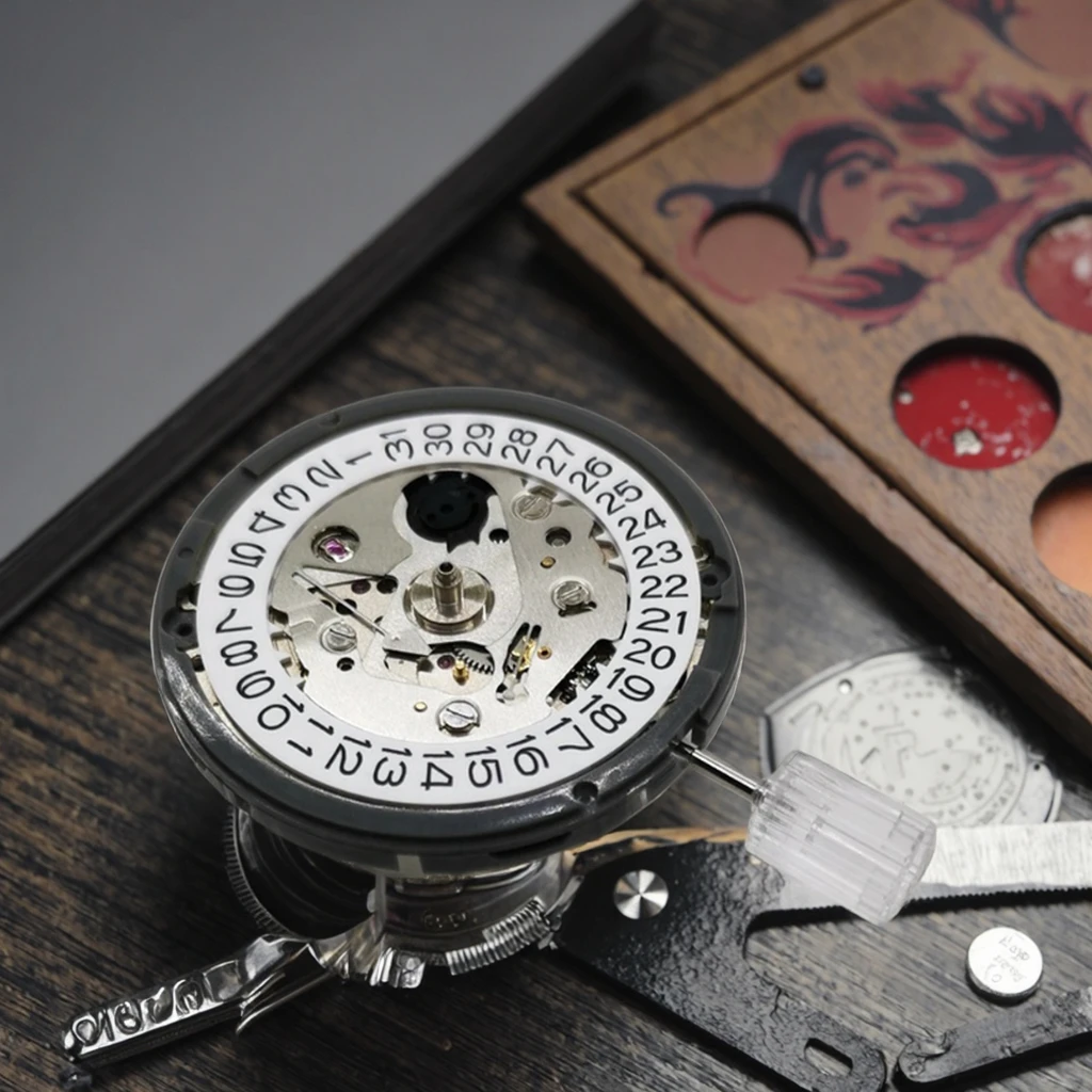 MOD 自動巻き 腕時計 ホワイト白樺風　NH35ムーブメント NH35A プレミアム機械式ムーブメント NH35 ホワイト 3/3.8/6