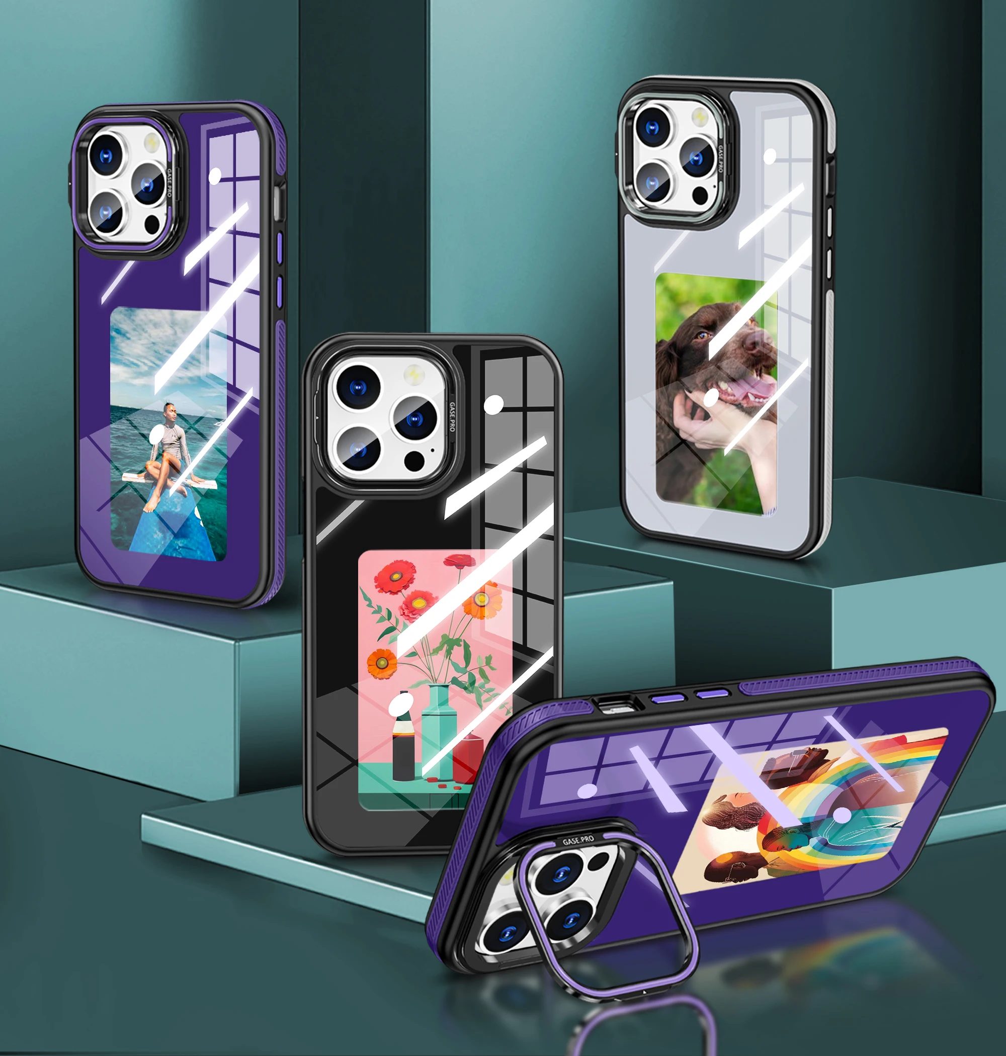 Smart Ink Screen Phone Case for IPhone15 Pro E Ink Screen Display Case for iPhone 15 14 13 12