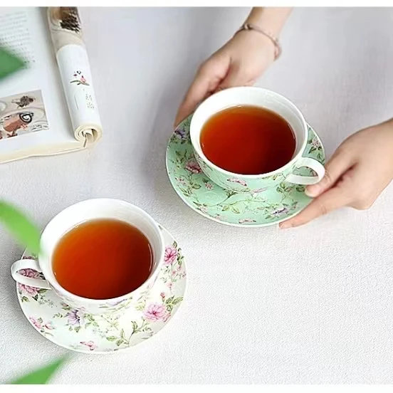 Tea Pot and Cup for One Person Single Pot Tea for One Tea Pot with Cup and Saucer for Wedding Gift supplier