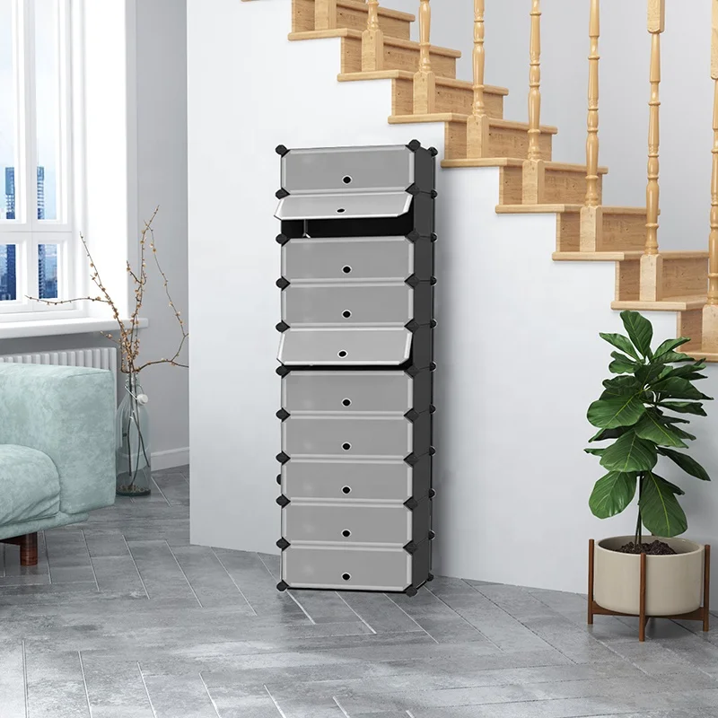10 Layer Latest Cheap Modern Shoe Display Rack Stand Shelves Foldable Shoe Rack