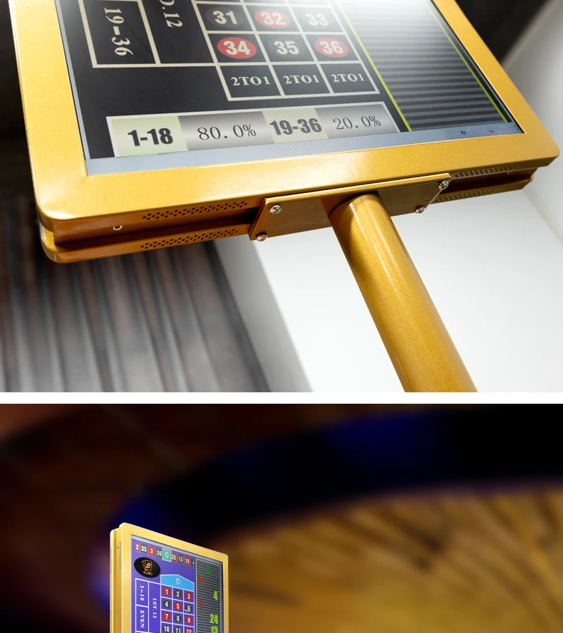 27 Inch Custom Double-Sided Host Casino - Roulette Screen