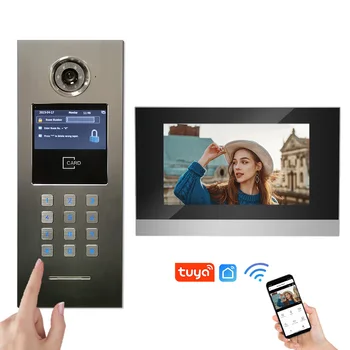 Door Intercom Video Doorphone For Multiple Apartment 7 Inch Indoor ...