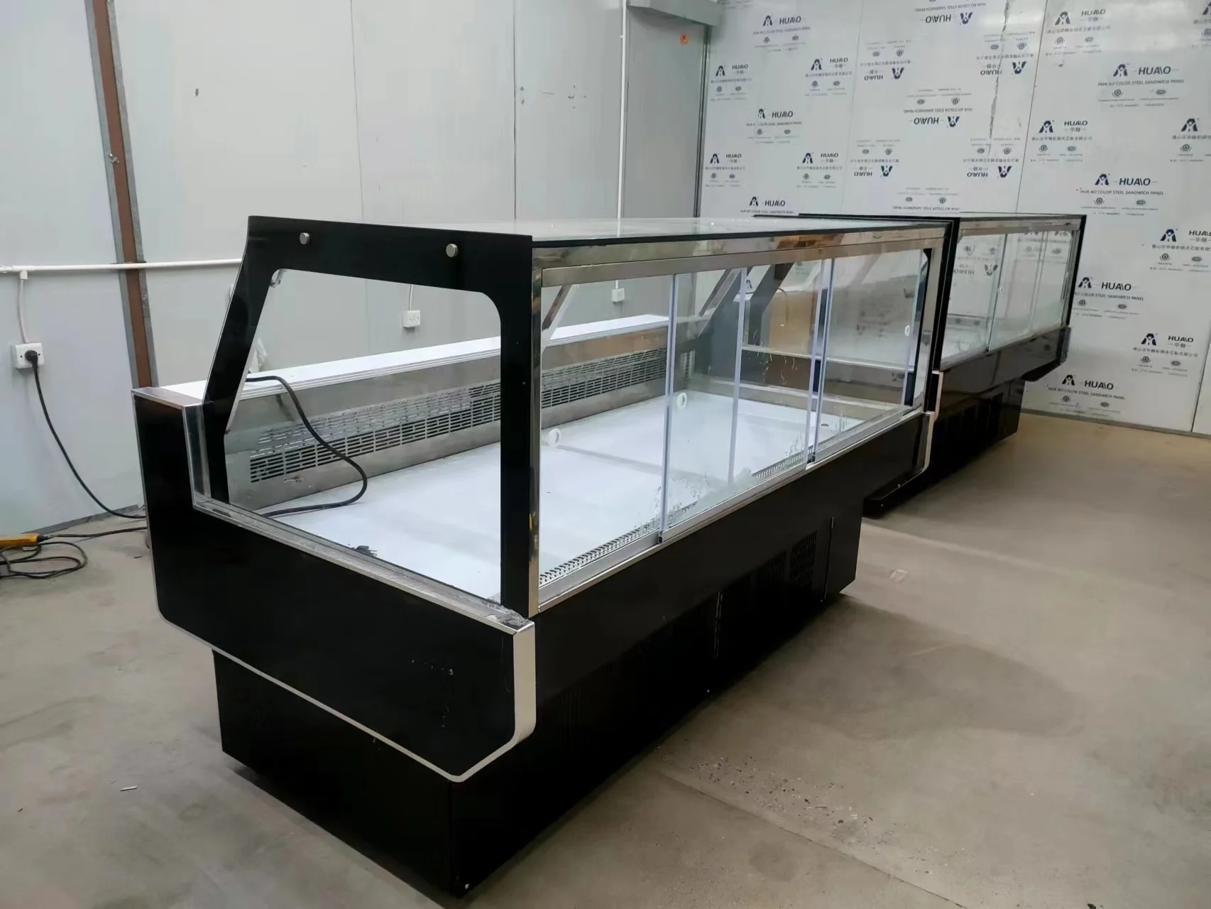 Commercial Chilled Meat Display Fridge Butchery Fridge Deli Food Showcase Refrigeration Counter