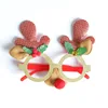 Plaid snowflake glasses red