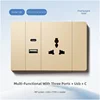 Three hole socket+USB+Type-C