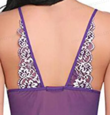 Väga kuumad täiskasvanud naiste seksikas pesu tikandid pitspaneeliga võrgust taskurätik G-stringiga Babydoll_voghion.com
