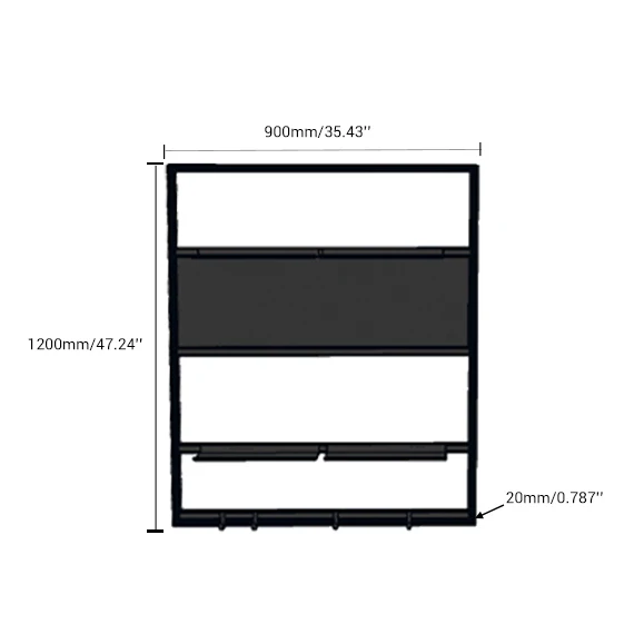 Modern Design Space - Switchable Wall Hanger Aluminum Alloy Multi-Tier  Storage Shelves Wall Mount Organizer  for Balcony factory