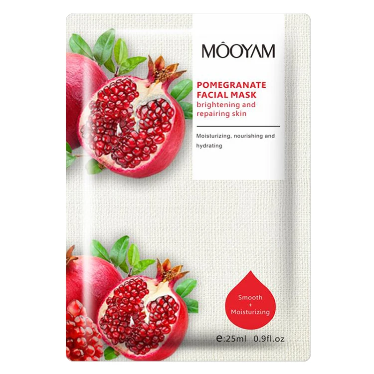 Customized Private Label Blueberry Repair Face Sheet Mask Korean Beauty Nourishing Collagen Crystal Fruit Facial Mask
